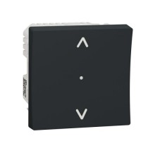 Вимикач Wiser управління жалюзі, Unica New NU350854 антрацит