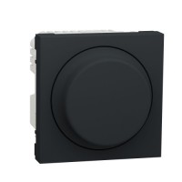 LED-світлорегулятор повор-ніж, універсальний 5-200Вт, Unica New NU351454 антрацит