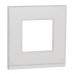 Рамка 1-постовая UNICA PURE, горизонтальная, белое стекло/белый