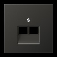 Панель розетки TF/PC 2-я JUNG AL2969-2UAAN Антрацит