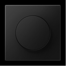 Панель диммера (светорегулятора) поворотного JUNG LS1740SWM матовый чёрный графит