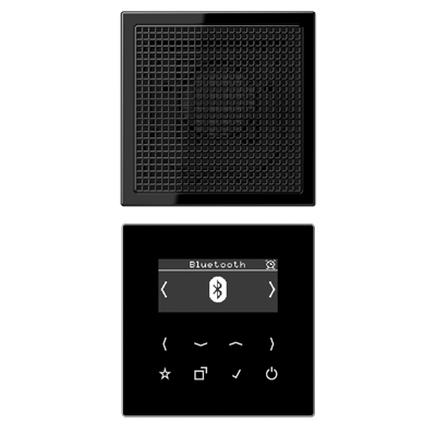 Смарт радио DAB+ Bluetooth, моно JUNG DABLS1BTSW черный