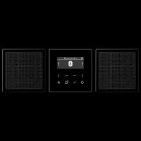 Смарт радио DAB+ Bluetooth, стерео JUNG DABLS2BTSW черный