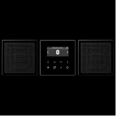 Смарт радио DAB+ Bluetooth, стерео JUNG DABLS2BTSW черный