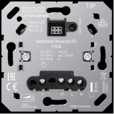 Клавишный LED диммер «универсальный» JUNG 1711 DE
