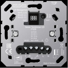 Двухклавишный LED диммер «универсальный» JUNG 1712 DE