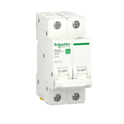 Автоматический выключатель 2P, 16 A, C, 6kA Schneider Electric , Resi9