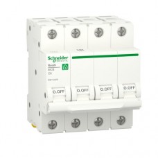 Автоматический выключатель 4P, 6 A, C, 6kA Schneider Electric , Resi9