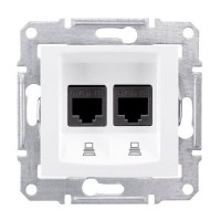 Розетка комп'ютерна PC-2 Sedna SDN4600121 колір білий