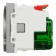 Розетка із з/к + USB C, 10,5 Вт, 2 модулі, New Unica NU301730, алюміній