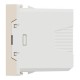 Розетка USB 1 модуль Unica New, NU342844 бежевый