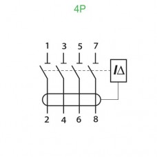 Выключатели дифференциального тока Resi9 Schneider Electric 4P, 25A/0,03 AC