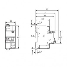 Дифавтомат 1P+N Resi9 Schneider Electric, 16А/0,01/A