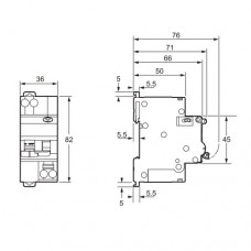 Дифавтомат 1P+N Resi9 Schneider Electric , 6A/0,03/AC