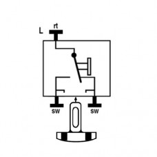 Механизм 1-кл. выключателя универсального (проходного) 506 U JUNG