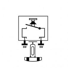Механизм выключателя кнопочный, 1-пол. без фиксации 1НО. 531 U JUNG