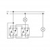Механизм выключателя 2-кл универсального (проходного) 509 U JUNG