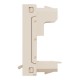 Лицевая панель RJ45 KEYSTONE/SYSTIMAX 1-мод., Unica New бежевый
