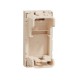 Лицевая панель RJ45 KEYSTONE/SYSTIMAX 1-мод., Unica New бежевый