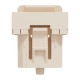 Лицевая панель RJ45 KEYSTONE/SYSTIMAX 1-мод., Unica New бежевый